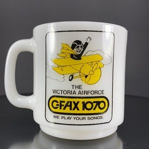Glasbake Milk Glass Collector Mug ~ C-FAX 1070